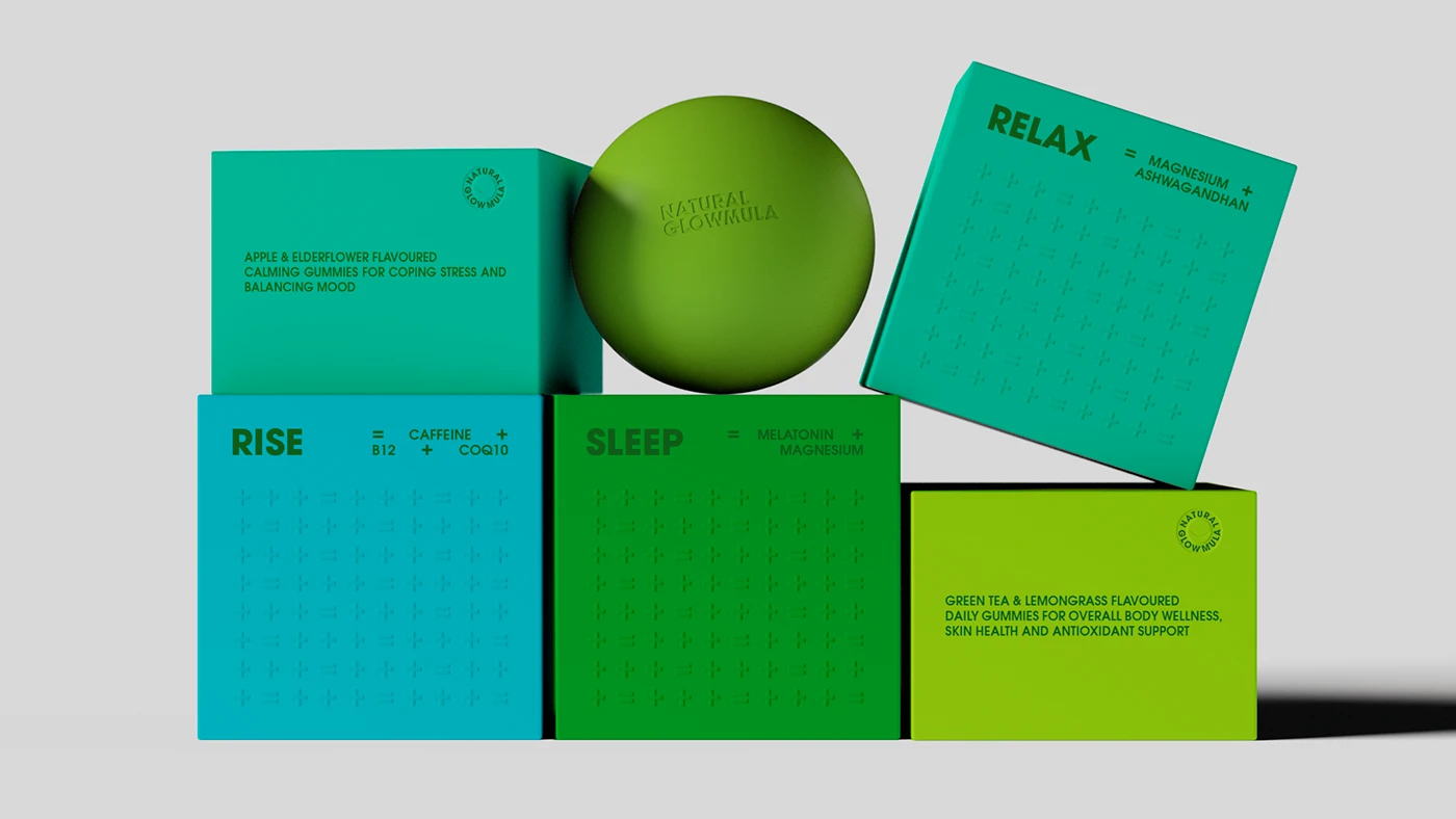 GLOWMULA gummy packaging
