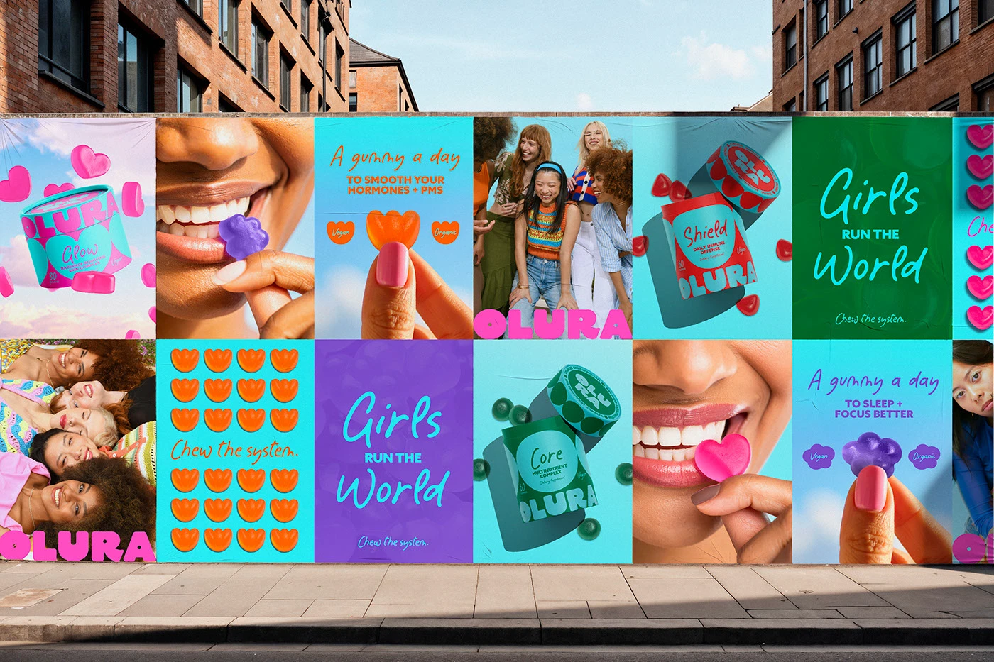 Olura gummy branding