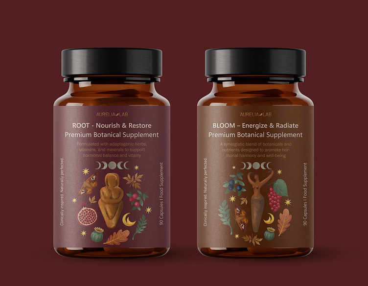 Female supplement label by Svetlana Malysheva