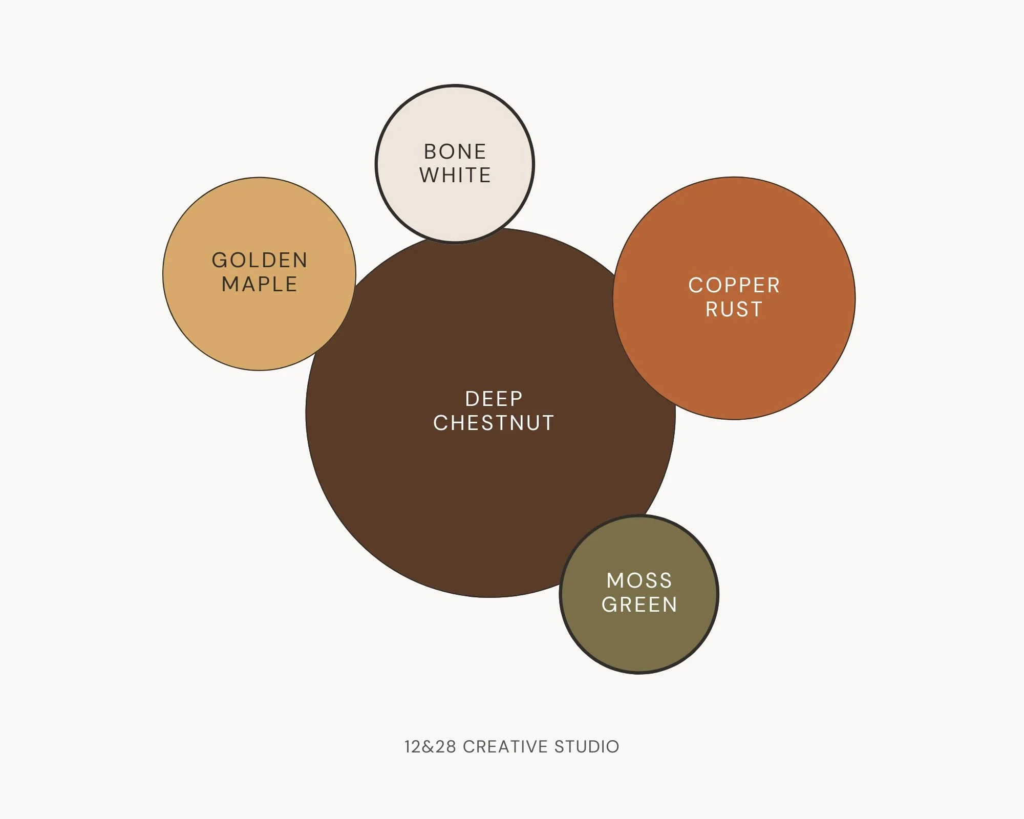 Dark autumn brown minimal